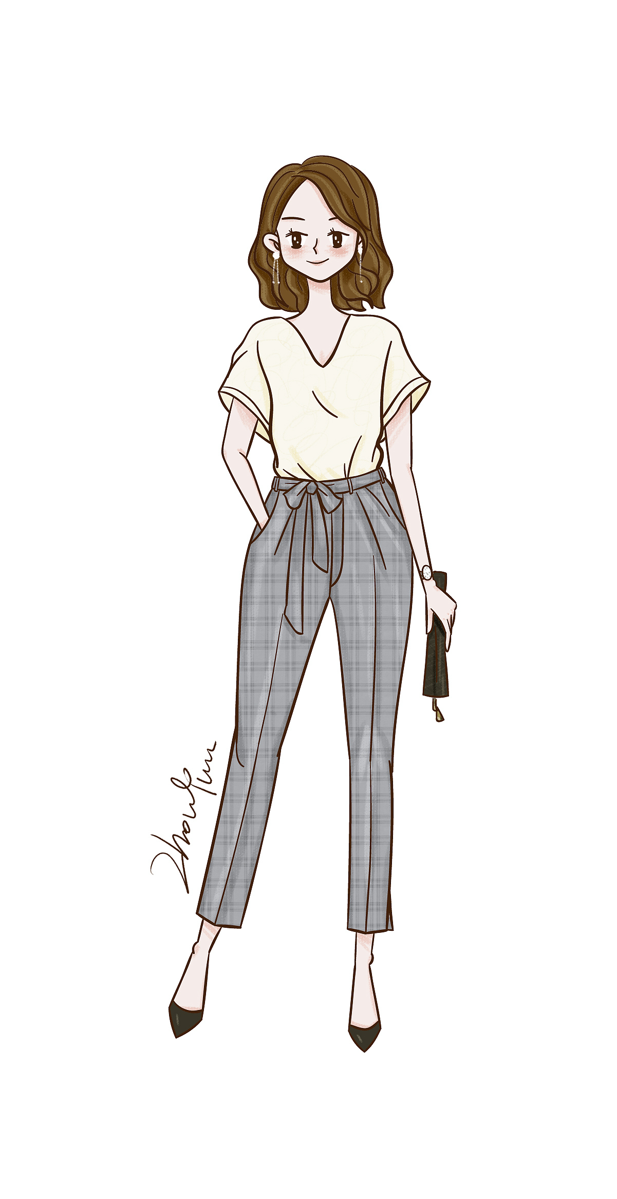 气质女孩（图ZMTYxMTgxMjAw） - 创作习作 - 站酷设计师夏之芸原创素材 - 站酷ZCOOL