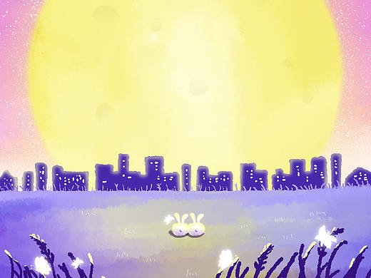 唯美中秋月景插画（个人主页-ZNDAwMDg1OTY=） - 创作习作 - 站酷设计师追梦的小菇凉原创素材 - 站酷ZCOOL