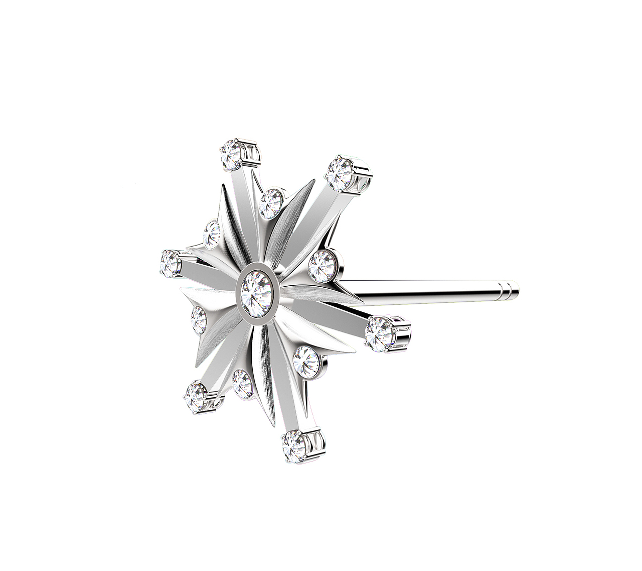 雪花女款耳钉/首饰/产品