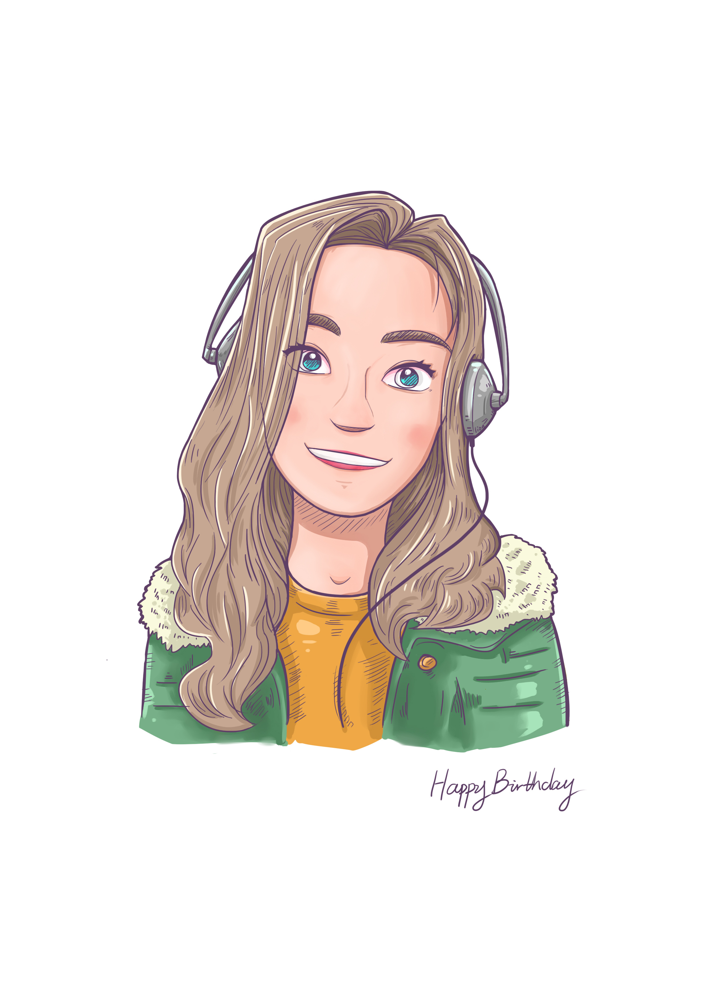 miss green-人物肖像绘制