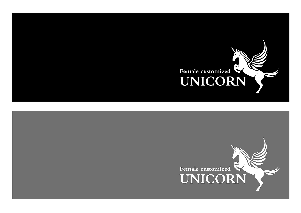 独角兽(unicorn)logo设计