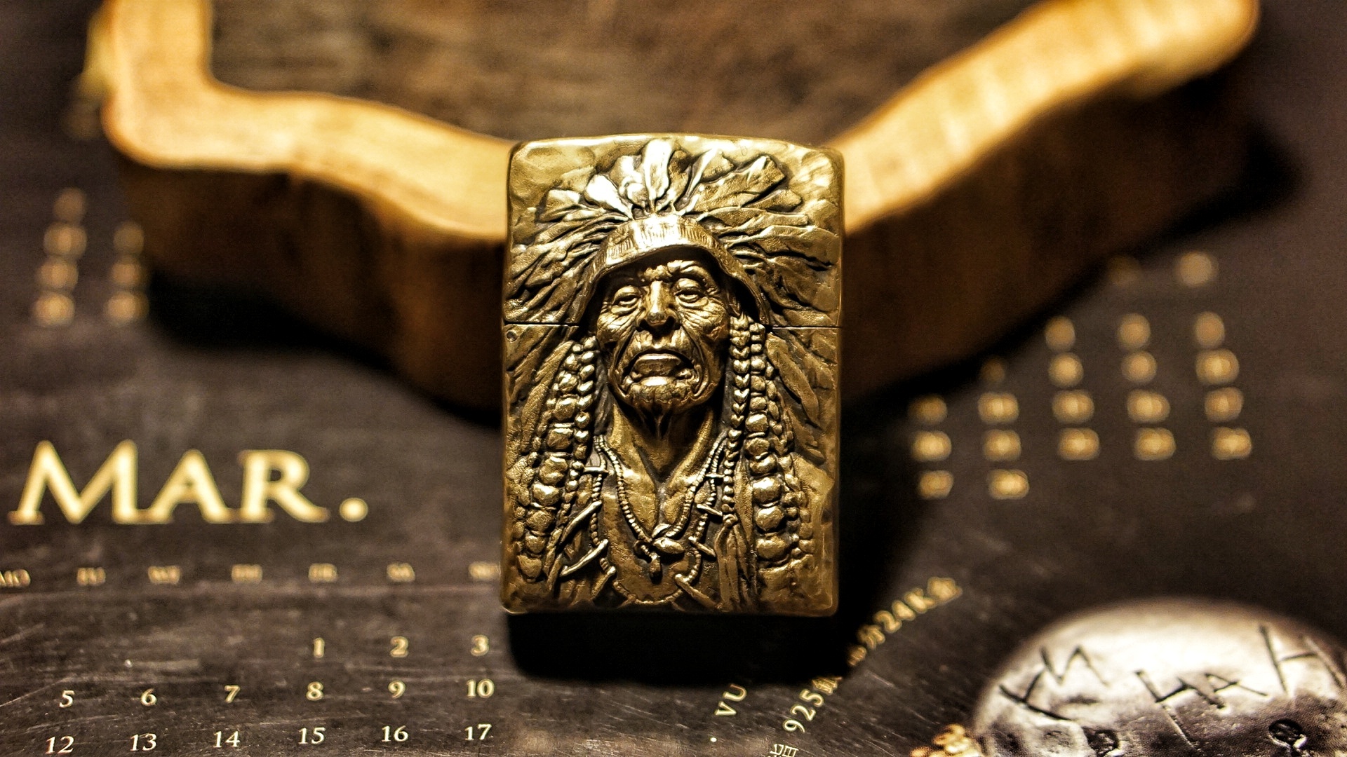 vulcan伏尔甘【印第安酋长无畏】纯铜zippo打火机