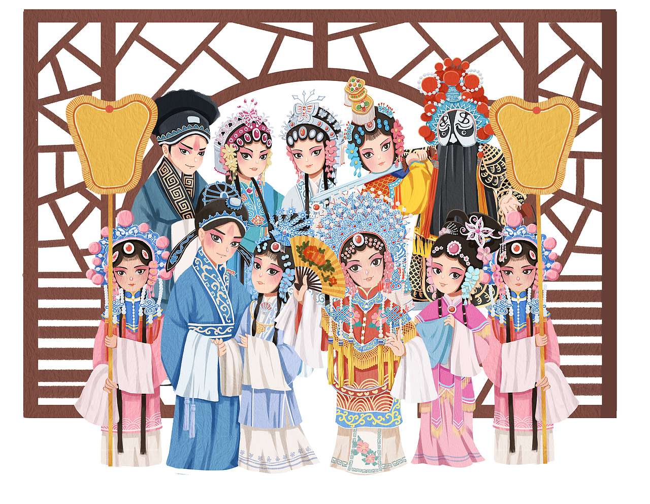 京剧主题打卡小结（图ZMjMyMDYzMzQ0） - 创作习作 - 站酷设计师小灰灰和土豆原创素材 - 站酷ZCOOL