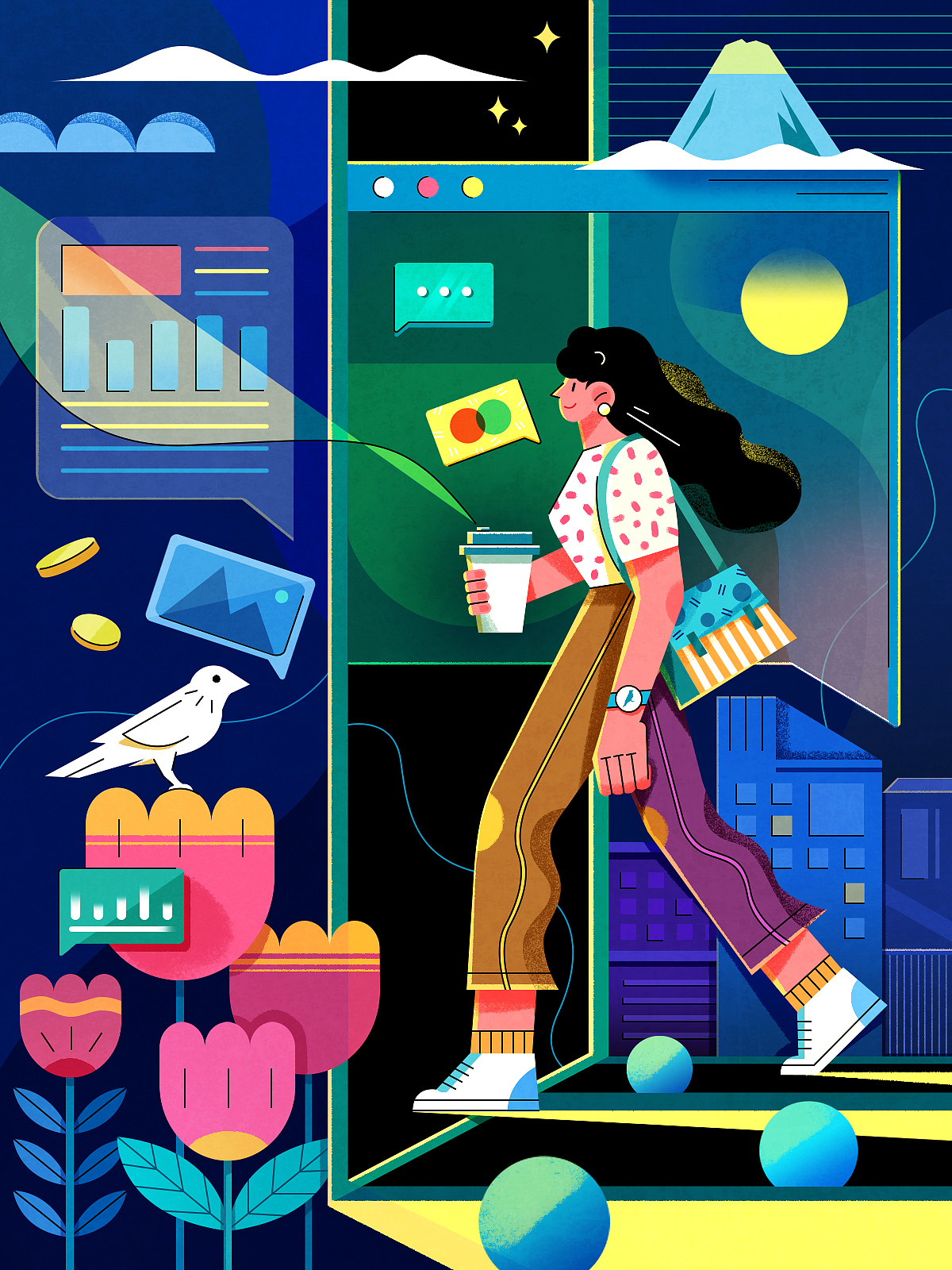 电子漫游-Electronic Roaming（图ZMjY0MDg5NDAw） - 海报 - 站酷设计师酱油叽原创素材 - 站酷ZCOOL