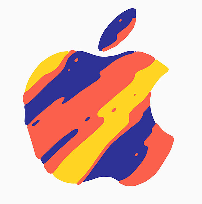 apple logo_otlise-站酷zcool