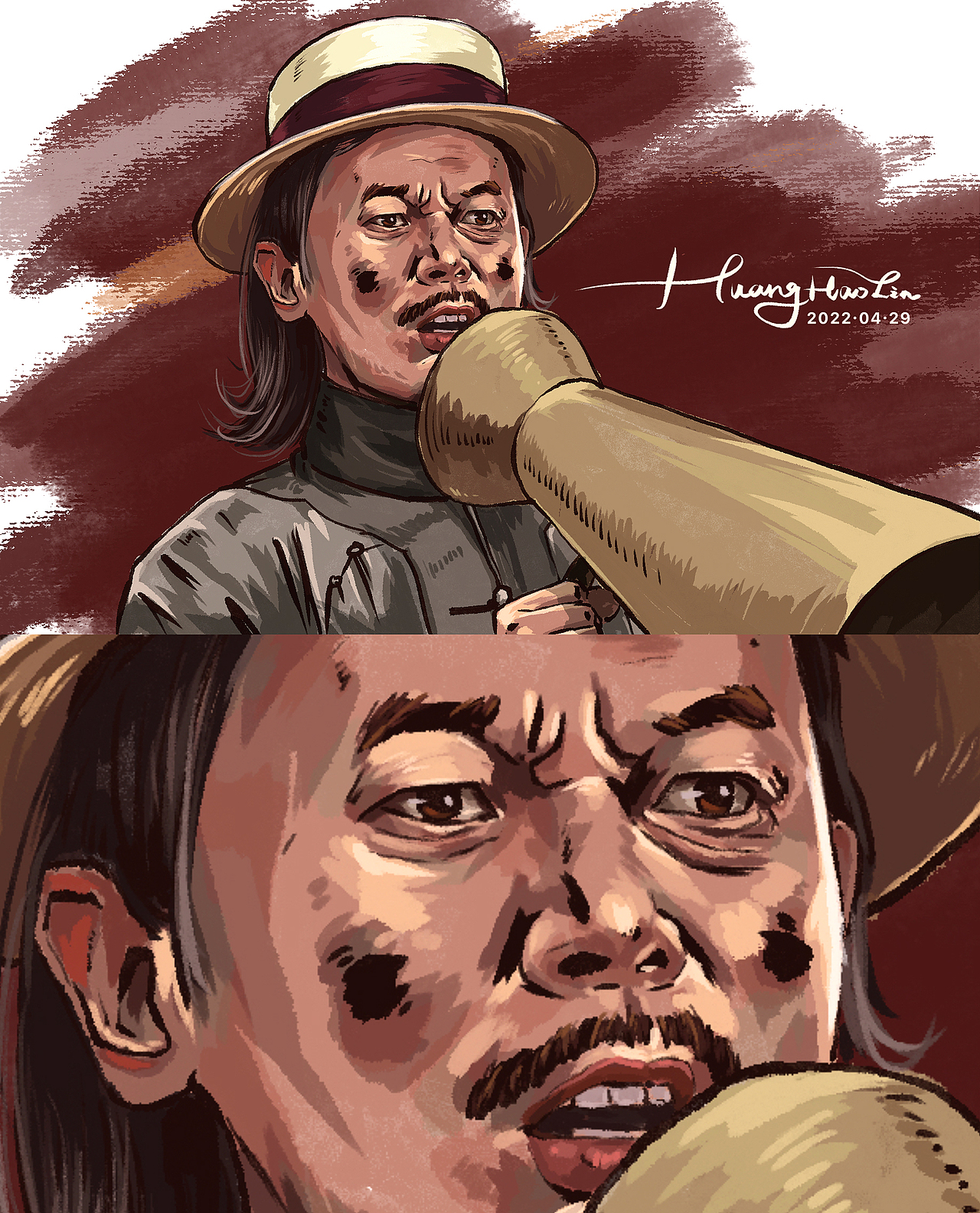 連續(xù)四天電影插畫練習(xí)|讓子彈飛（圖ZMjk5NTg2NjEy） - 商業(yè)插畫 - 站酷設(shè)計師林感來啦原創(chuàng)素材 - 站酷ZCOOL