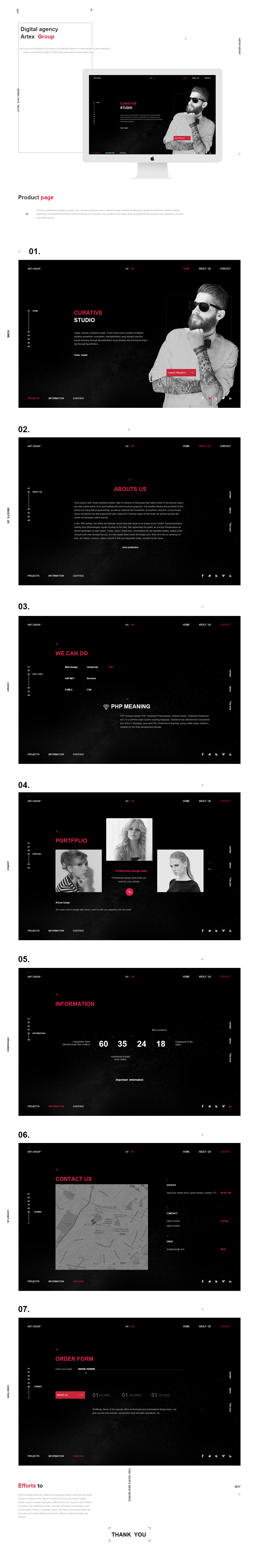 设计广告网站 黑色英文网站（图ZODk0NTE0MDA=） - 企业官网 - 站酷设计师刺猬的温柔原创素材 - 站酷ZCOOL