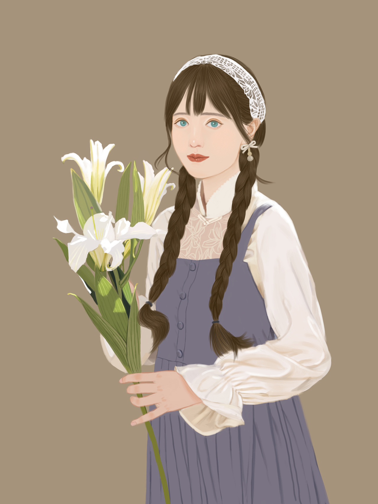 女孩|插画|插画习作|沈易安呀 - 原创作品 - 站酷 (zcool)