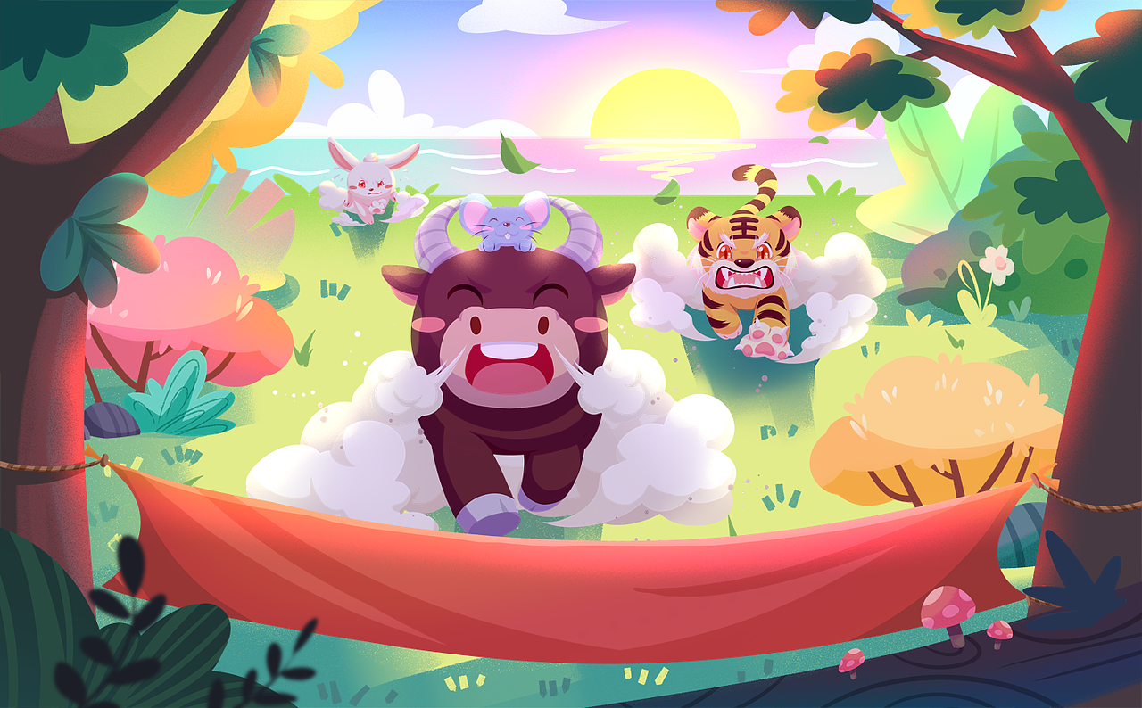 【合作原创绘本】十二生肖（图ZMzUyODk5OTM2） - 绘本 - 站酷设计师佐佐太慢原创素材 - 站酷ZCOOL