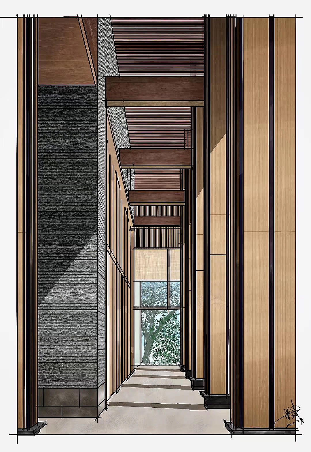 室内手绘作品欣赏（图ZMjM3NDg3MTY0） - 家装设计 - 站酷设计师纯粹手绘原创素材 - 站酷ZCOOL