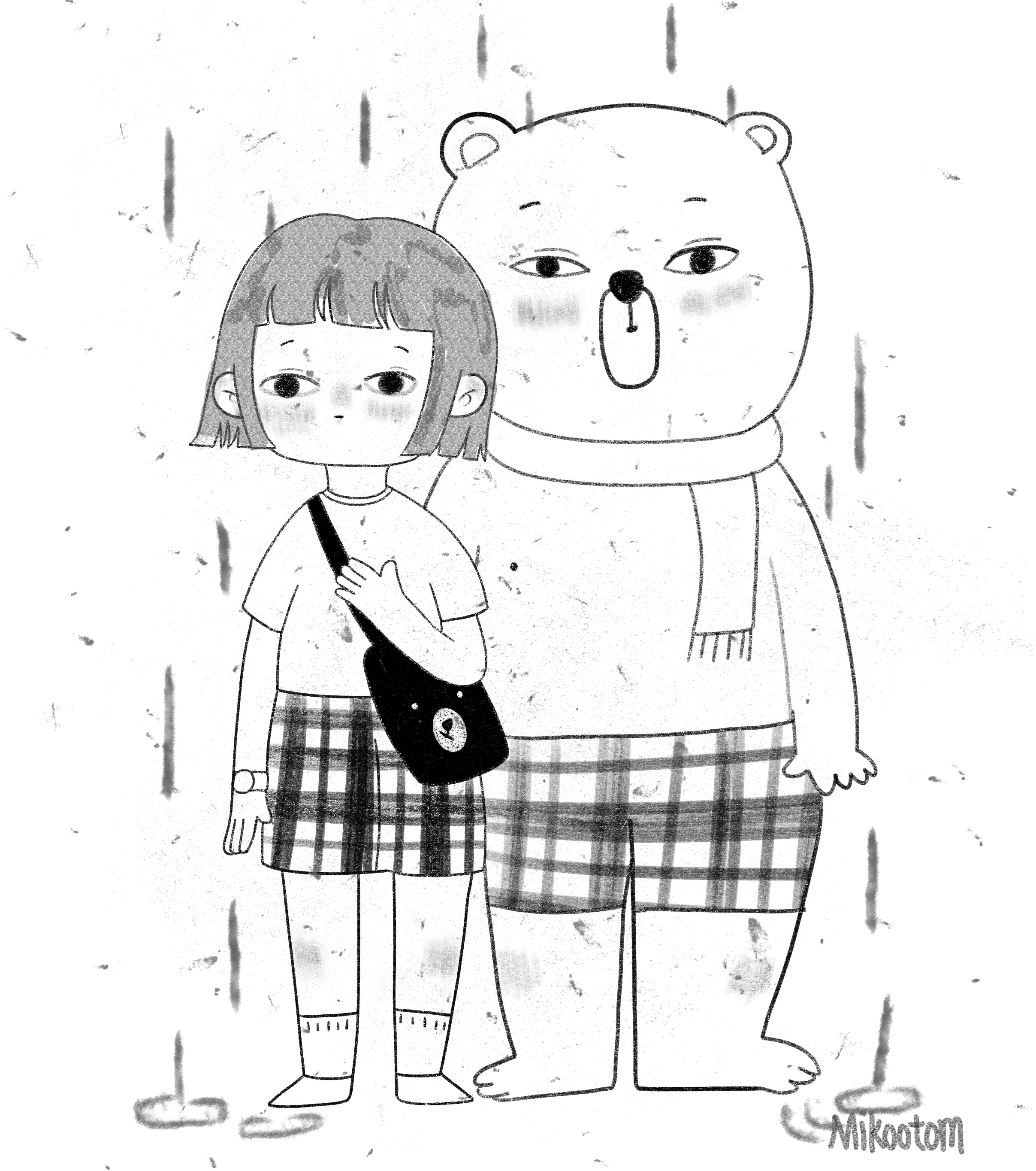 十月悲伤酷女孩（图ZOTU5NjI4NjA=） - 创作习作 - 站酷设计师MIKOOTOM原创素材 - 站酷ZCOOL