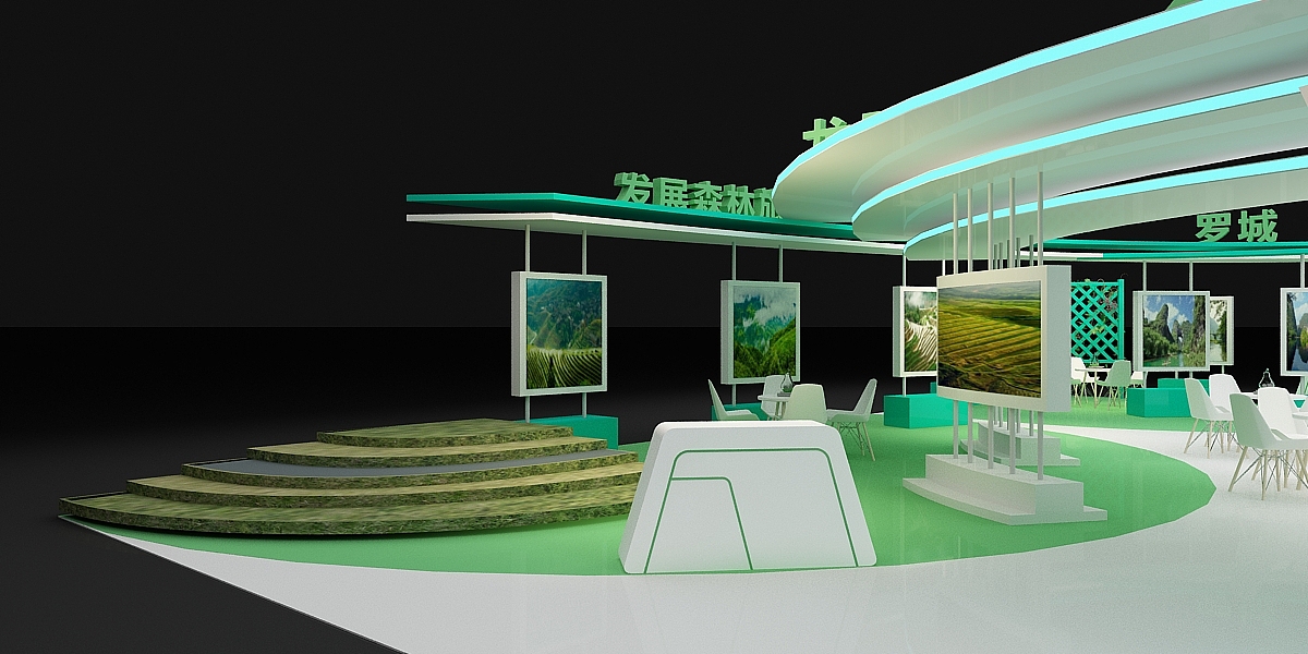 地方展会展厅3d效果图设计 大型展位展台设计案例分享（图ZMjA0Njk2MDA4） - 其他三维 - 站酷设计师阿杰smac原创素材 - 站酷ZCOOL