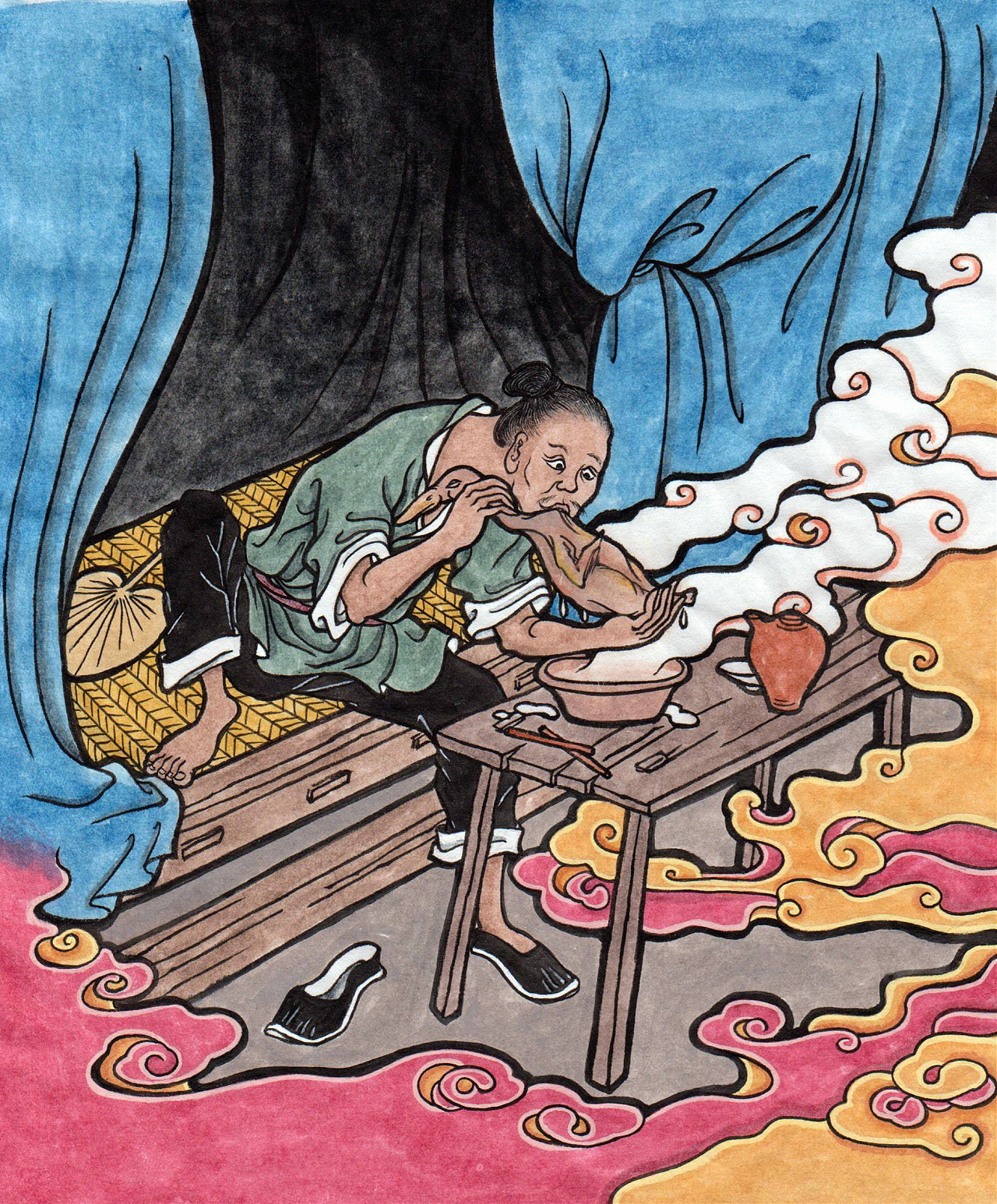 画聊斋(1)骂鸭|插画|艺术插画|西西博 - 原创作品 - 站酷 (zcool)