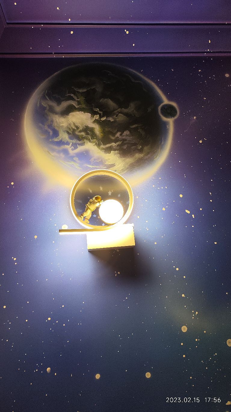 连云港墙绘儿童房彩绘星空顶