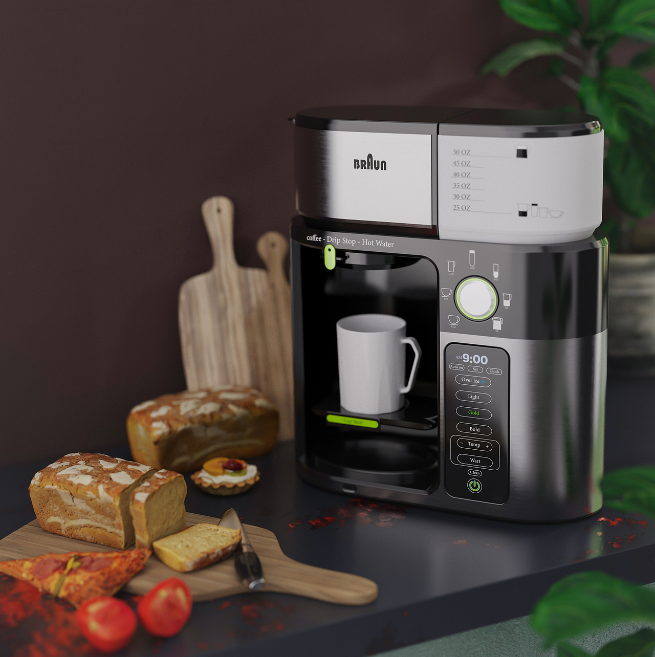 暑假学员优秀作品欣赏——咖啡机机建模渲染（图ZMjg0NDM3NzA0） - 生活用品 - 站酷设计师卓尔谟丨随意汉化原创素材 - 站酷ZCOOL