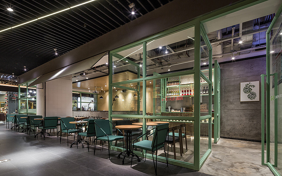 轻餐店 · 餐饮空间设计_G·O沙拉 广州花城汇店
