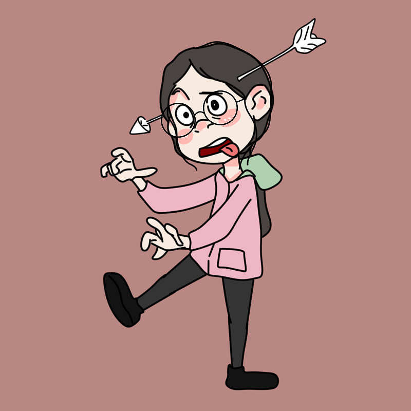 手绘练习小人画