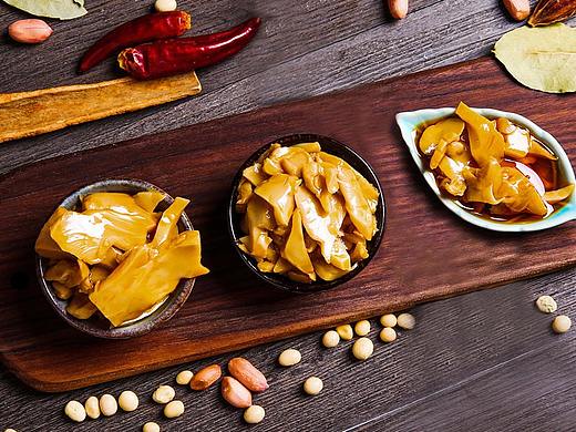 香辣白蘑酱、杏鲍菇