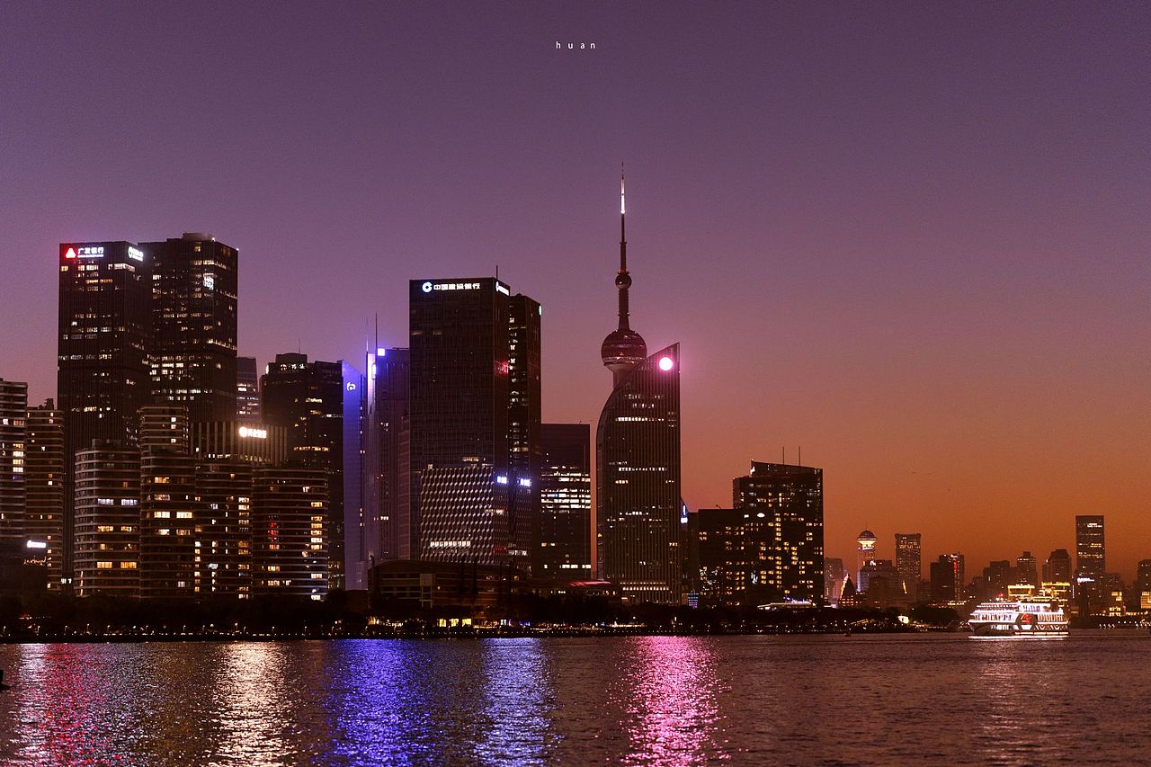 日落下的东方明珠（图ZMzU1NzQwMTQ4） - 风光摄影 - 站酷设计师flamenco原创素材 - 站酷ZCOOL