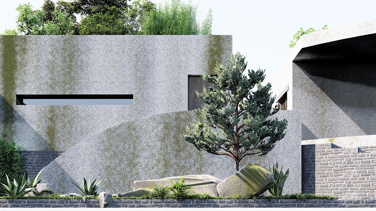 书舍 I Book house 室外表现（图ZMTgzMjQzNzky） - 建筑设计 - 站酷设计师酷酷涂原创素材 - 站酷ZCOOL