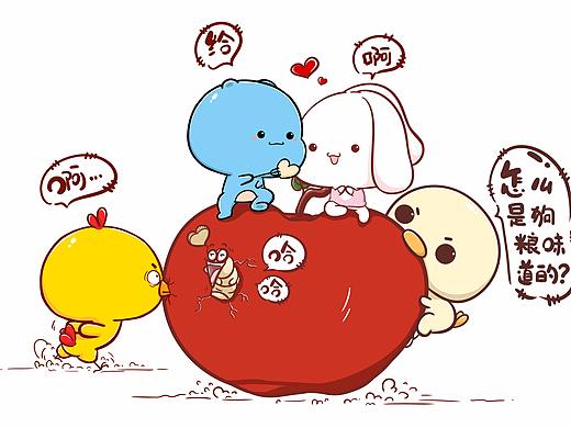 蓝尼可和艾妮兔：平安夜你有苹果吃么？