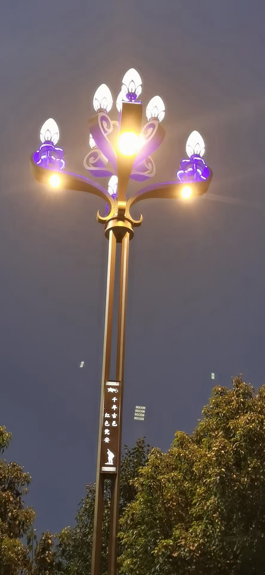 祥云瑞彩路灯专利_祥云瑞彩景观灯_世博光电市政道路灯