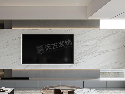 康桥融府叠拼别墅装修,极简风格设计效果图分享