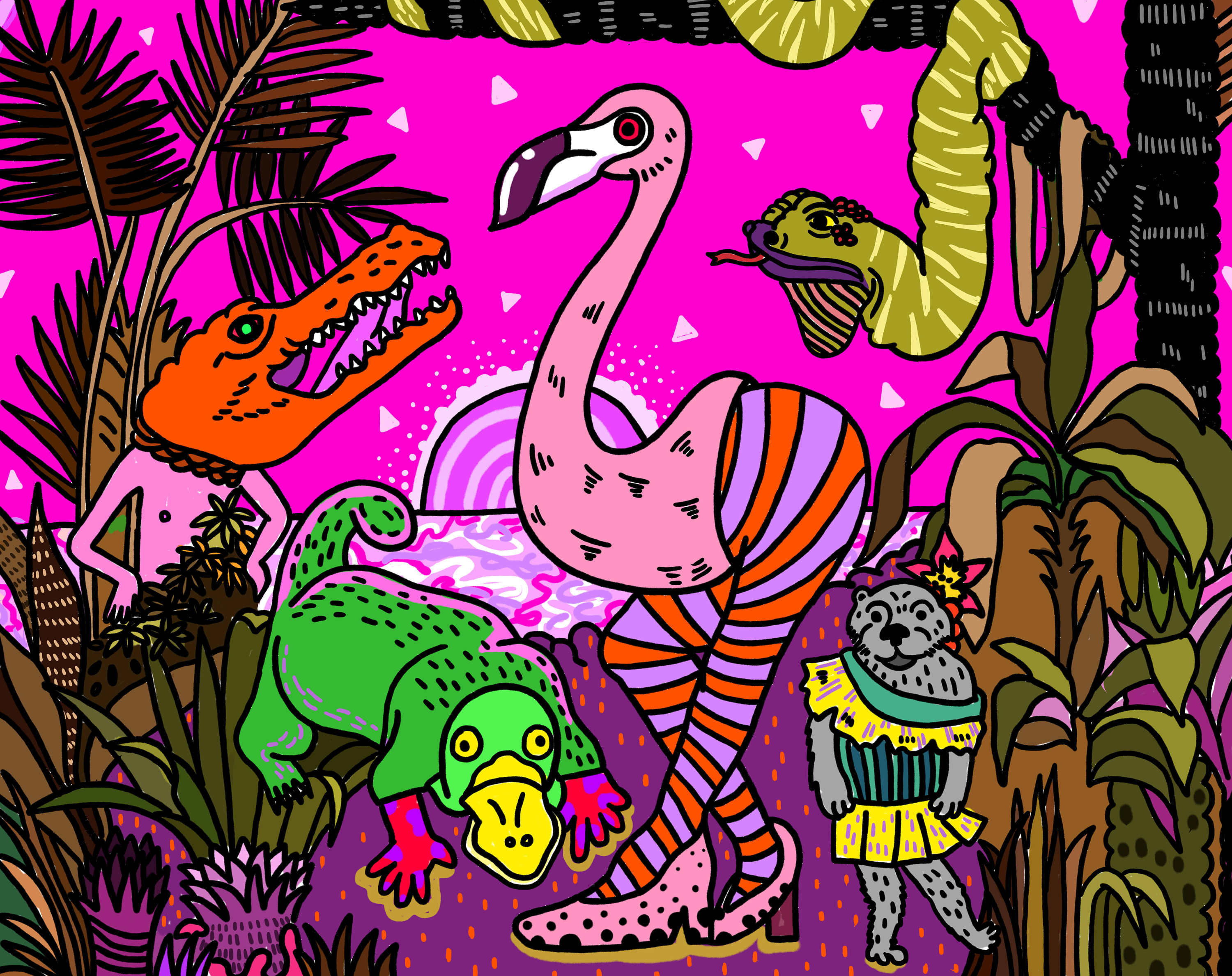 五颜六色的这些画