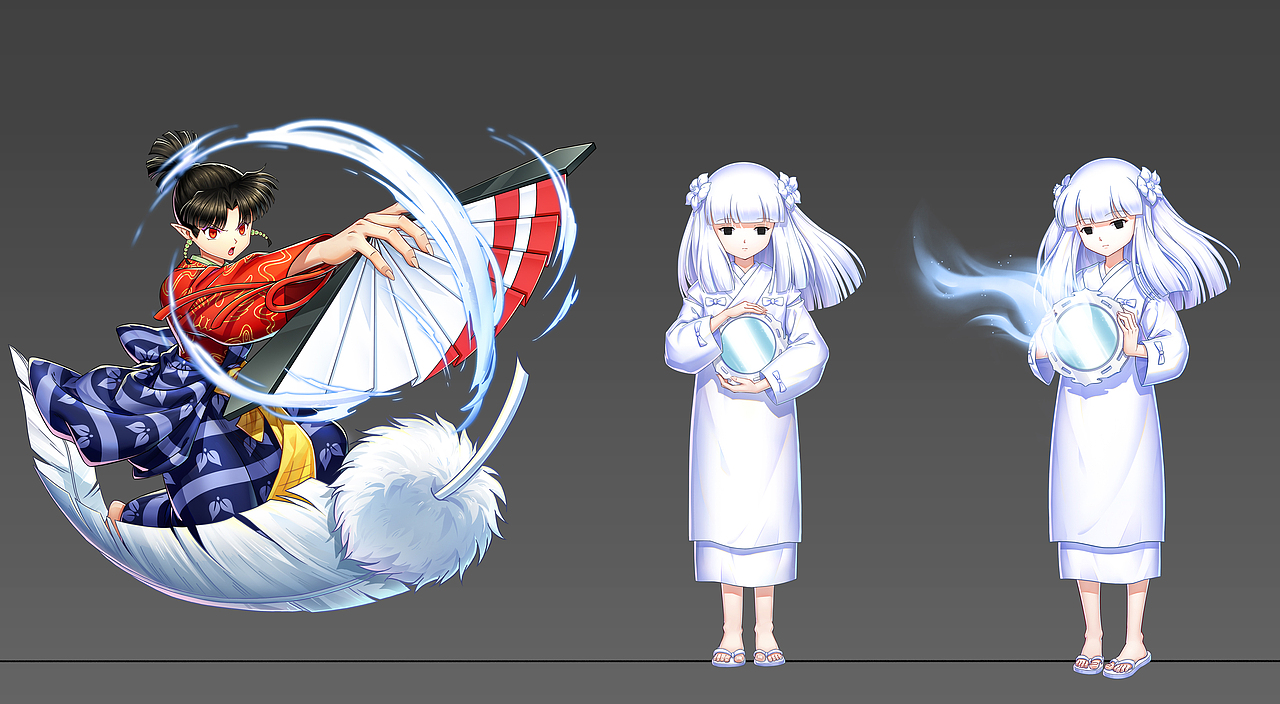犬夜叉立绘（图ZMTM5MjExNTQ0） - 游戏原画 - 站酷设计师四时书原创素材 - 站酷ZCOOL