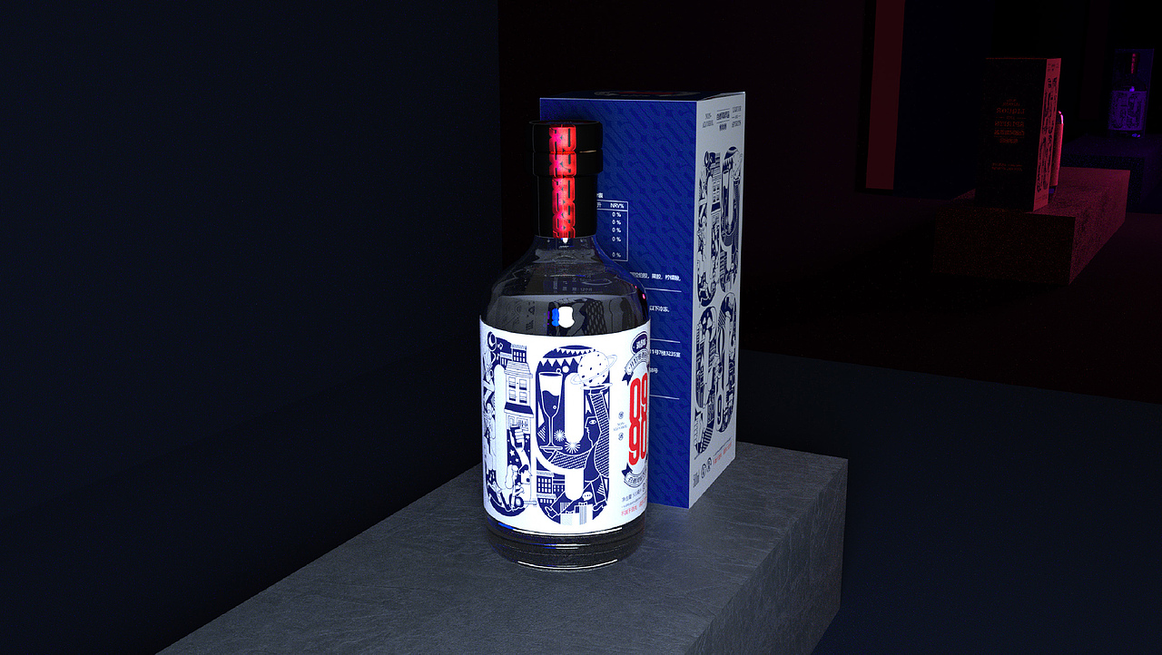 0990白酒风味饮料/无醇白酒（图ZMTgxNDE0NDE2） - 包装 - 站酷设计师禾作文创原创素材 - 站酷ZCOOL