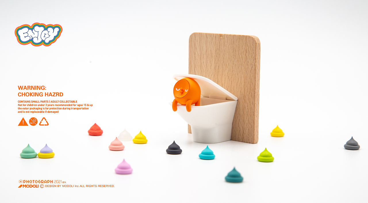 POP MART X MODOLI ENJOY系列盲盒细节展示