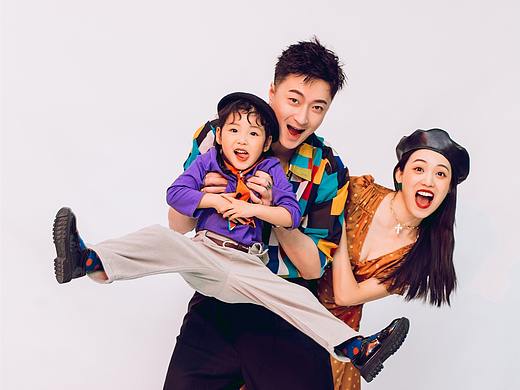 复古时尚全家福