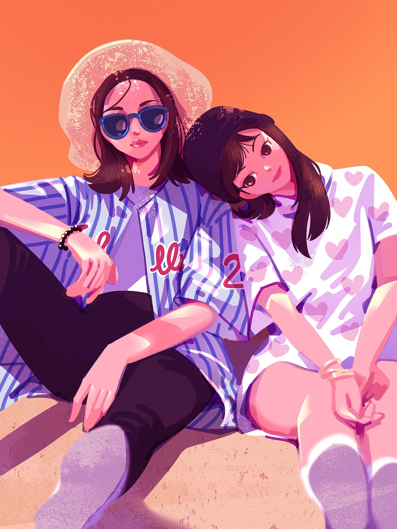 GIRLS | 插画练习（图ZMjYxNjM1NjI4） - 创作习作 - 站酷设计师西西xixiyoyoa原创素材 - 站酷ZCOOL
