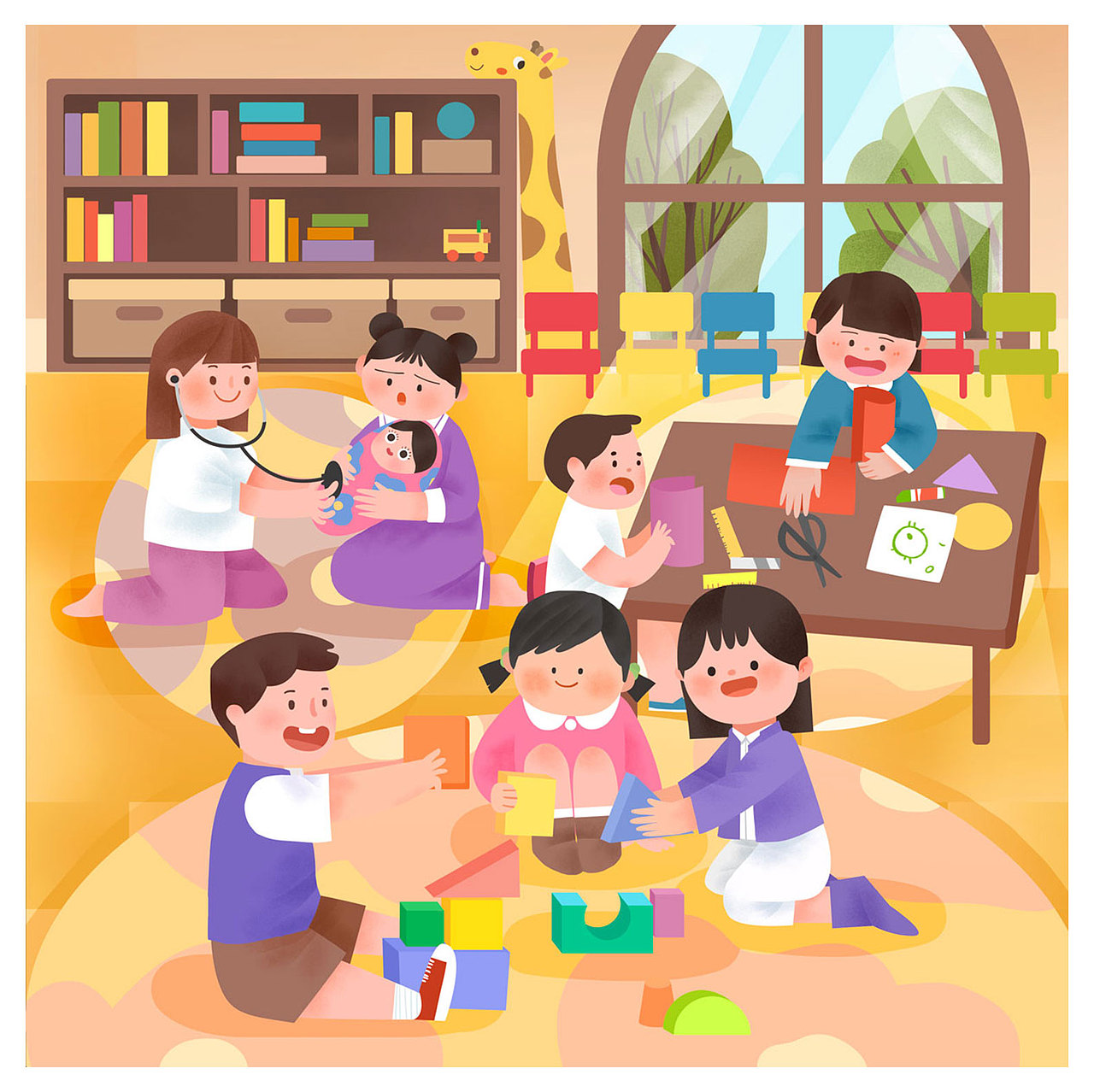 拼图插画（图ZMjkyNTIxNzg0） - 商业插画 - 站酷设计师小改原创素材 - 站酷ZCOOL