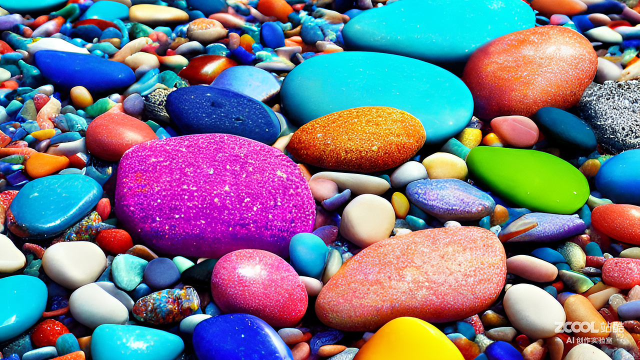 #AI创作实验室#【组图】五彩鹅卵石