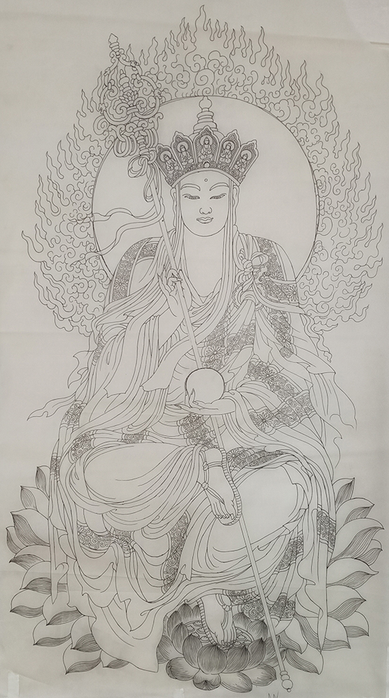 描地藏菩萨像三年图片