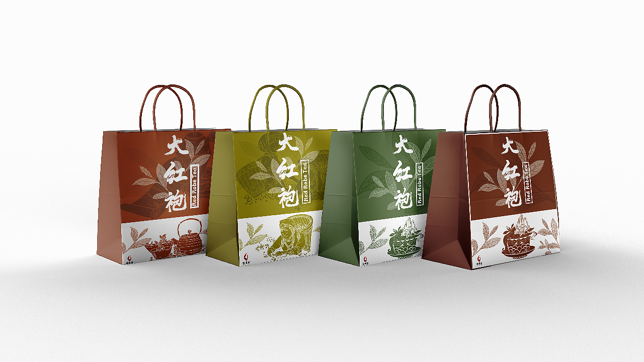 大红袍茶叶包装设计—原创（图ZMzUzNTA1MTQw） - 包装 - 站酷设计师厘右原创素材 - 站酷ZCOOL