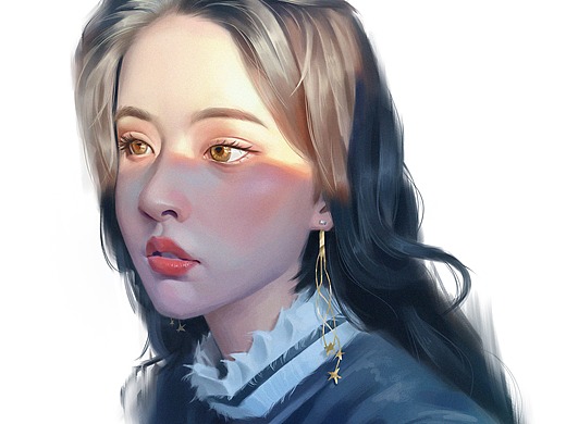 5002年前厚涂头像习作插画-创作习作61003年前添加表情还没有收到留言