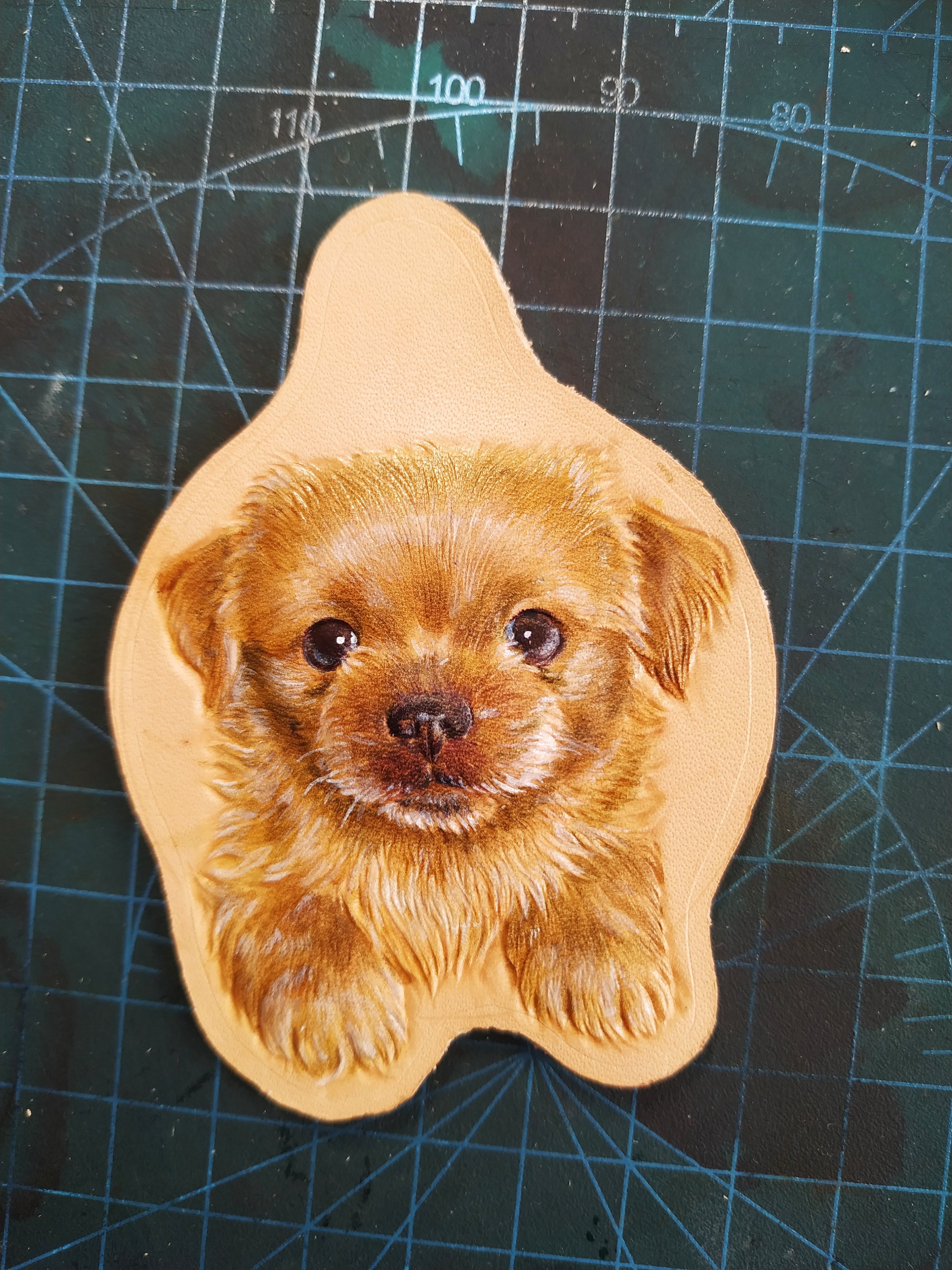 皮雕宠物牌 纪念狗子