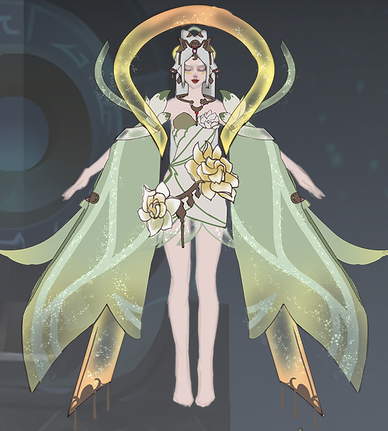 王者荣耀嫦娥皮肤设计大赛编号7000