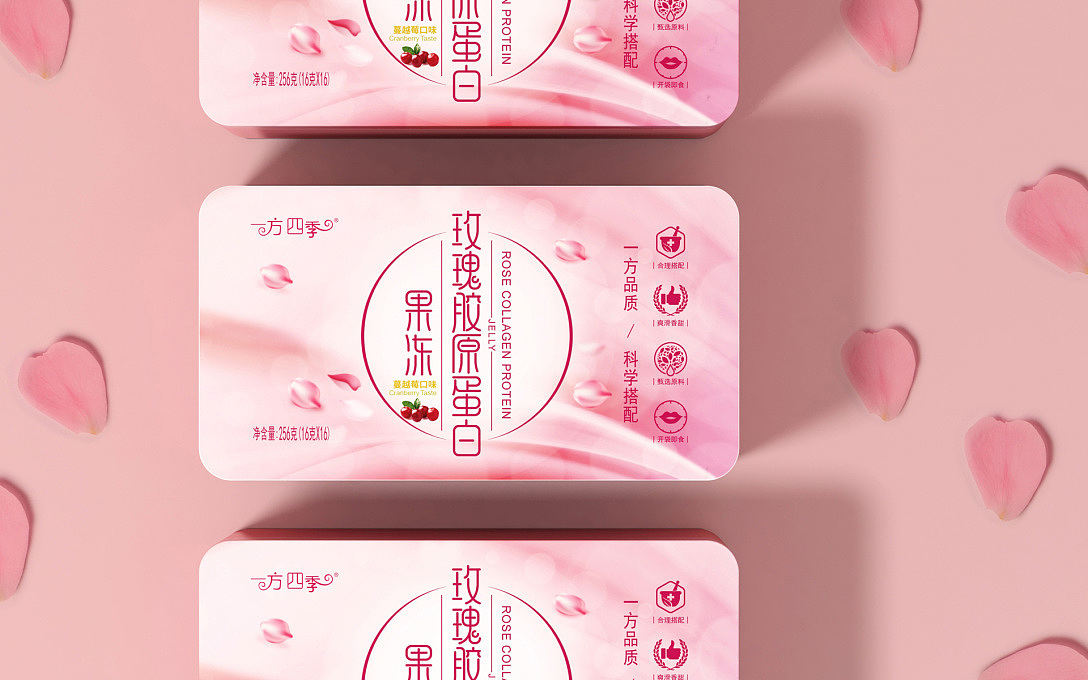 国药集团x亘一|玫瑰胶原蛋白果冻营产品包装策划设计(图ZMjczMjE0ODA0) - 包装 - 站酷设计师genyidesign原创素材 - 站酷ZCOOL