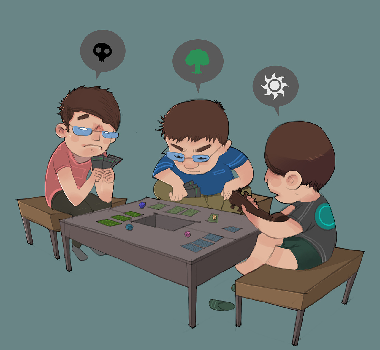 万智牌小局|插画|商业插画|王正在 - 原创作品 -