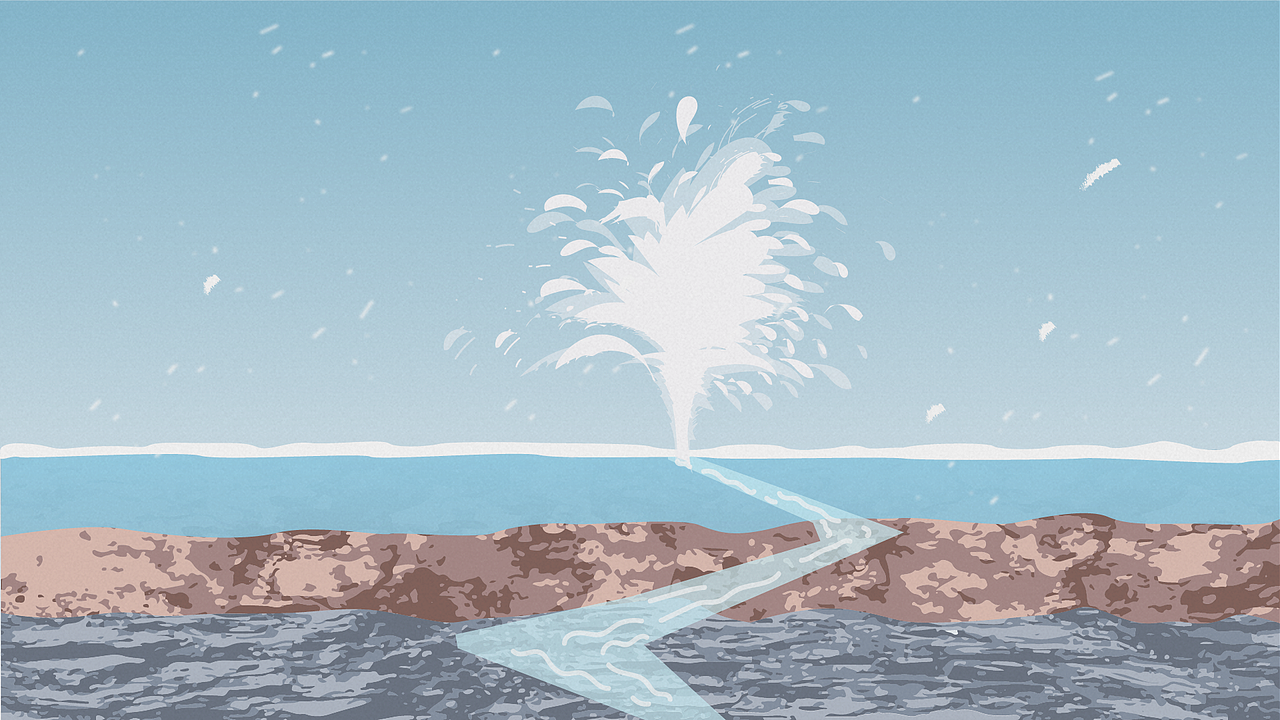 昆仑山矿泉水宣传片mg动画插画