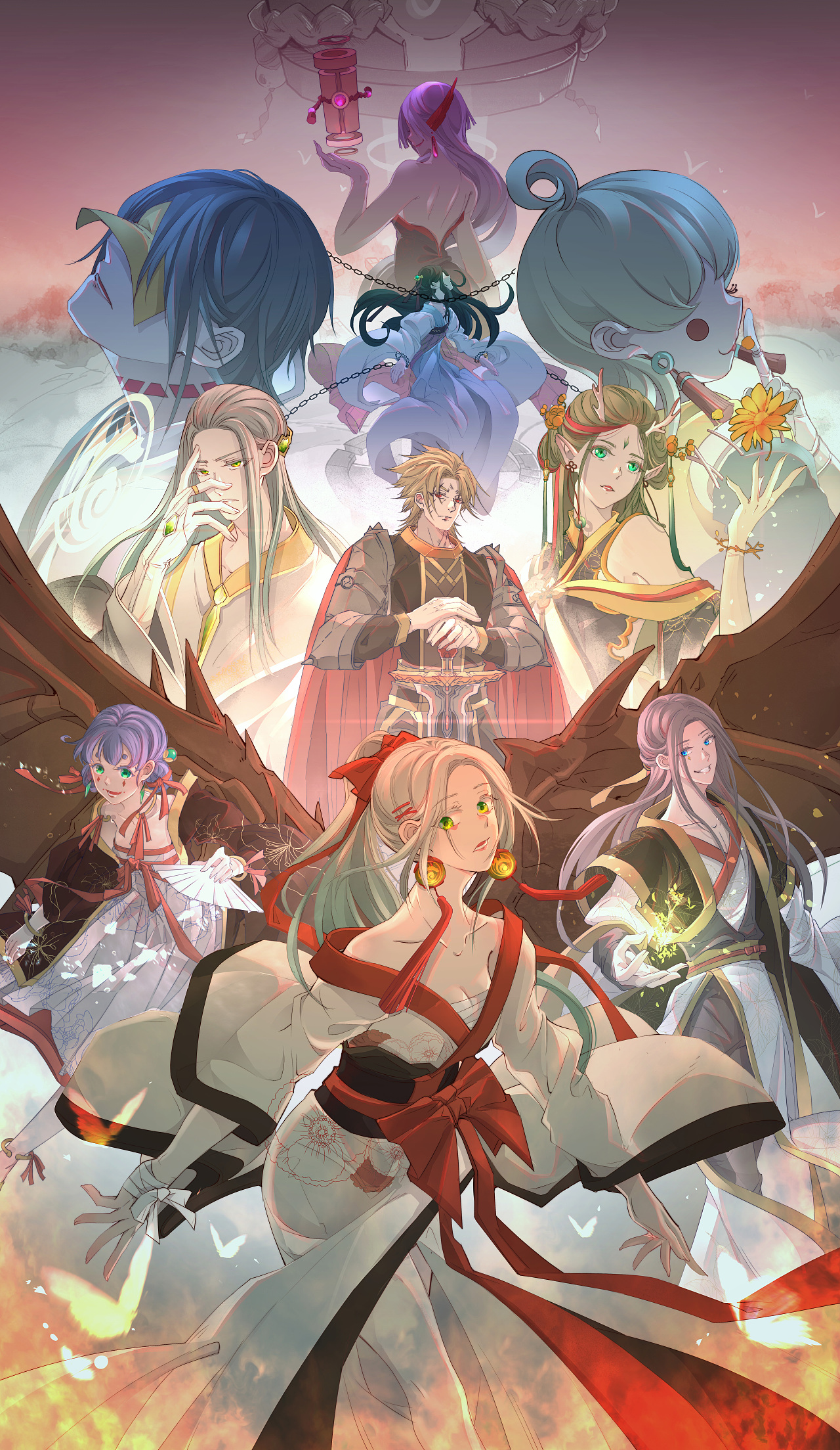 天劫神卷——大海报（图ZMTY4ODY0Njg0） - 商业插画 - 站酷设计师西法酱原创素材 - 站酷ZCOOL
