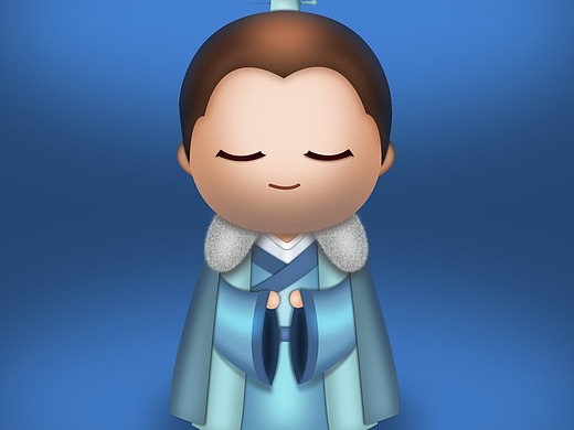 琅琊榜梅长苏人物卡通形象插画