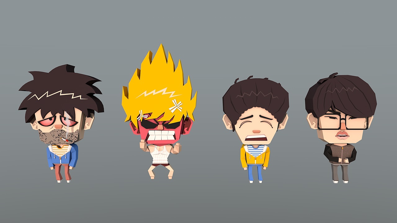 lowpoly box_man|三维|人物/生物|awei2015 - 原创作品 - 站酷 (zcool