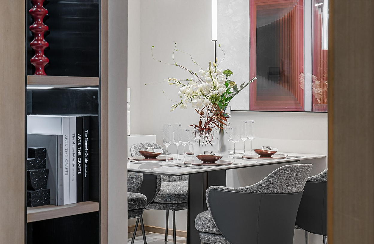 以家为梦110小户型的红色魅力