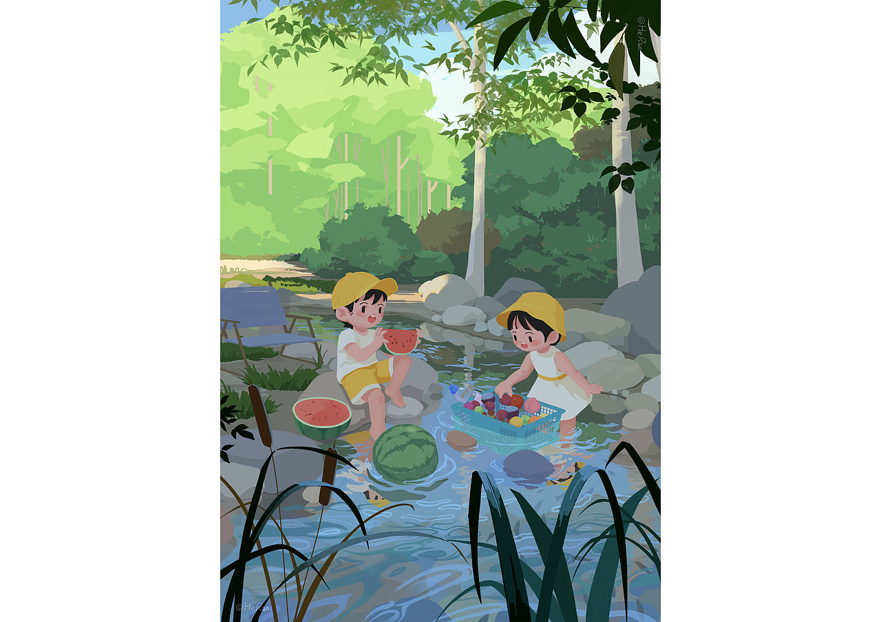 去冒险（四）／Little Trip 4（图ZMjY1MTAyMTI4） - 创作习作 - 站酷设计师鹤然HeRan原创素材 - 站酷ZCOOL