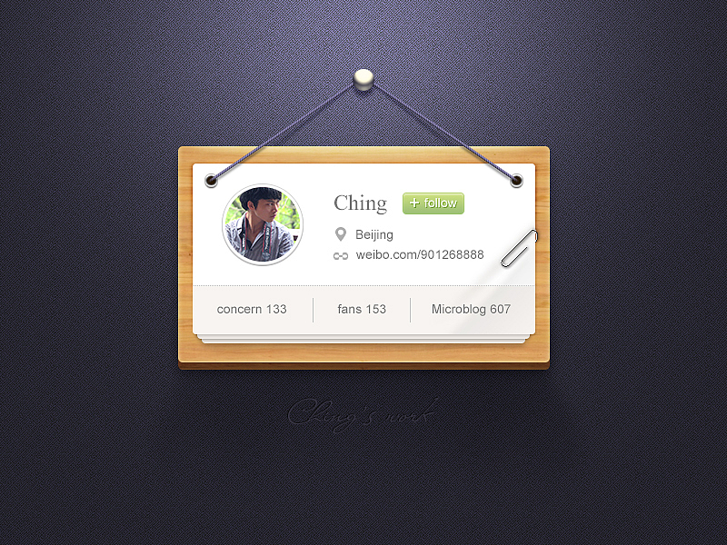个人信息UI界面PSD下载（图ZNzQwMTUwOA==） - 主题/皮肤 - 站酷设计师轻妙设计原创素材 - 站酷ZCOOL