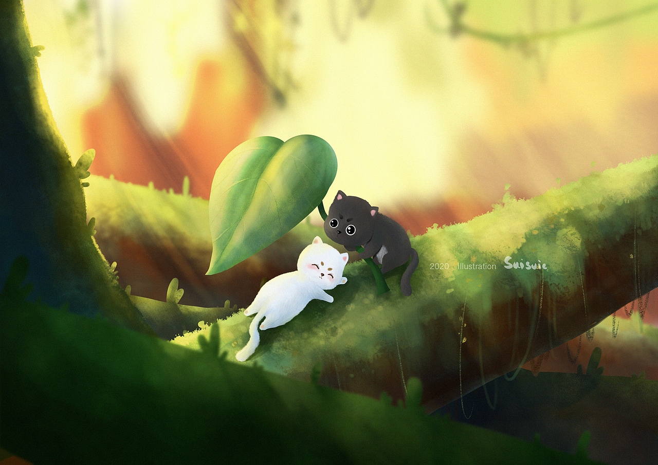 喵趣（圖ZMTk5MzQ2MTk2） - 繪本 - 站酷設計師suisuic原創(chuàng)素材 - 站酷ZCOOL